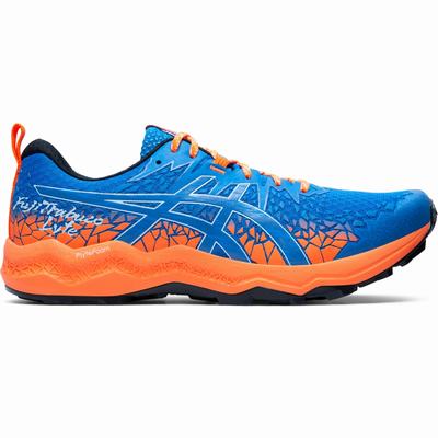 Asics Fujitrabuco Lyte - Miesten Polkujuoksukengät - Sininen/Oranssi